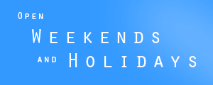 Open weekends and holidays
